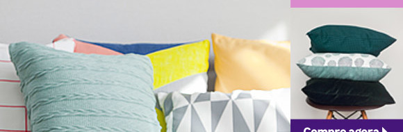 Almofadas com até 50%OFF